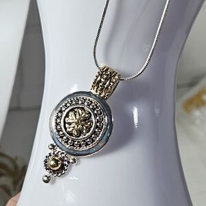 Roman Pendant & Sterling Silver Chain